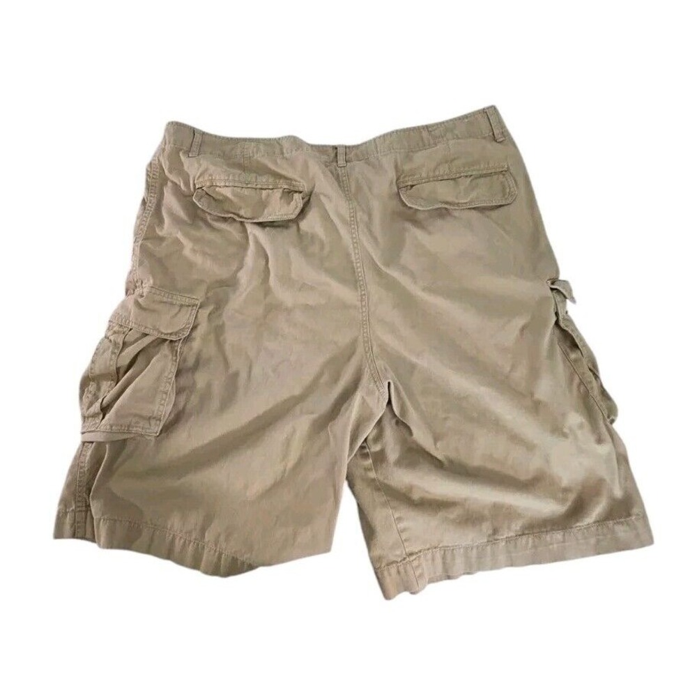 Walnut Creek Mens Khaki Cargo Shorts Size 46 Cotton Big Man Pockets Chino - Picture 2 of 8